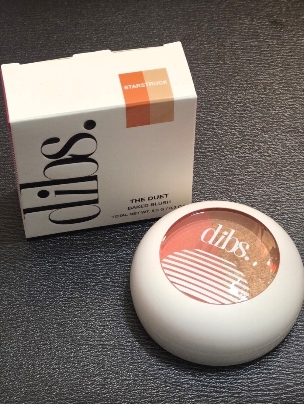 🔥Dibs Baked Blush Duo in Starstruck -Golden Bronze and Poppy Peachy Coral
